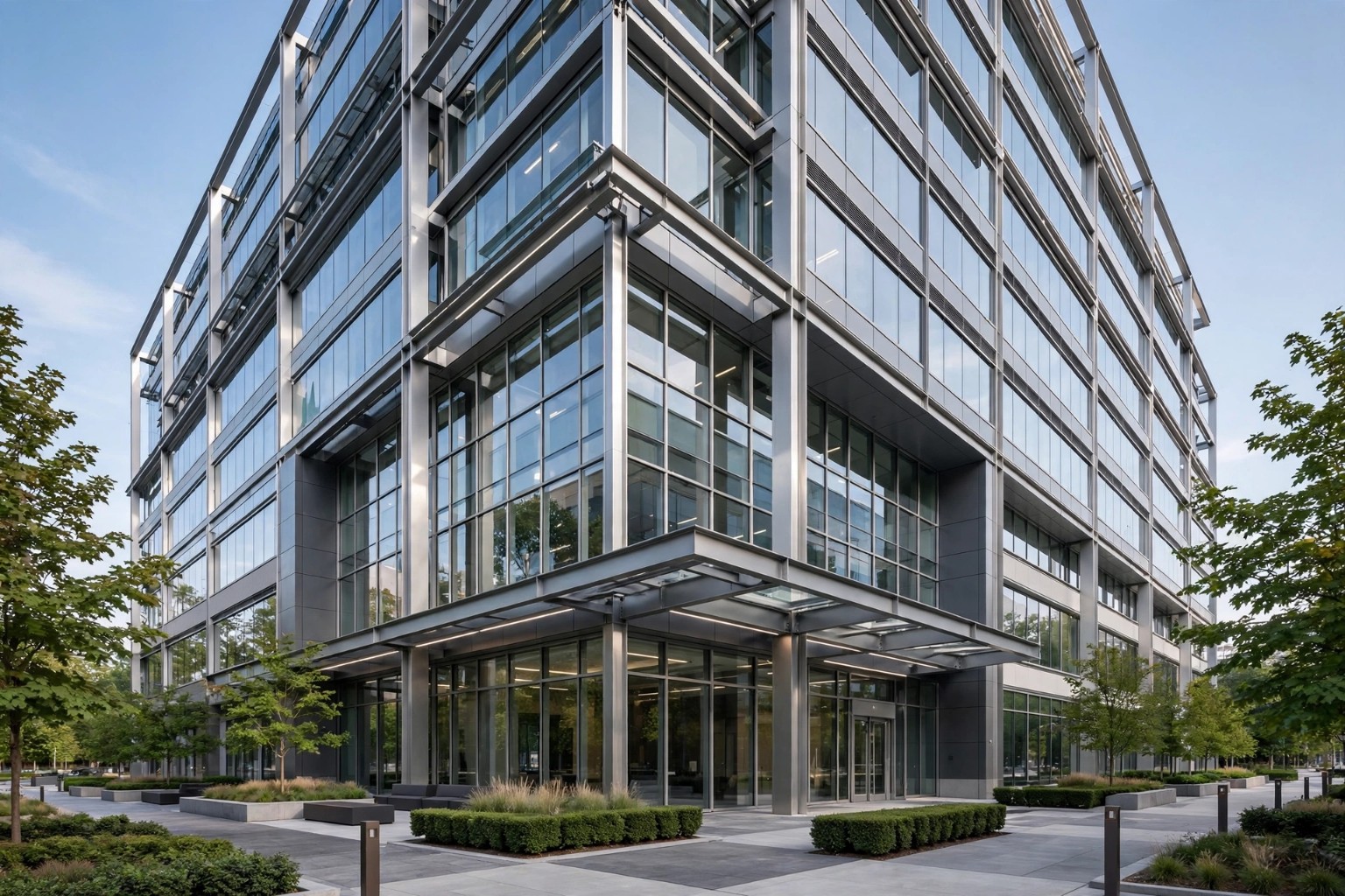 Modern commercial building